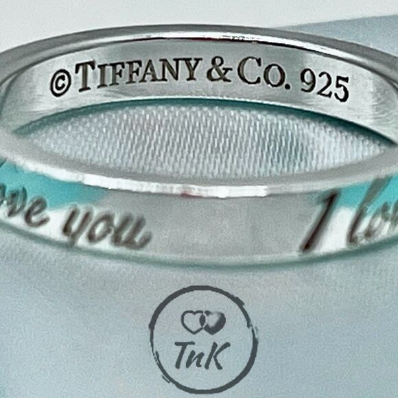 Tiffany & Co. Retired Notes "I Love You" Ring - Sterling Silver - 4.75 - Picture 8 of 15